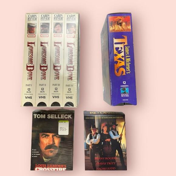 Western Movie VHS Collection Texas lonesome dove rio lobo McClintock Diablo - Picture 2 of 4